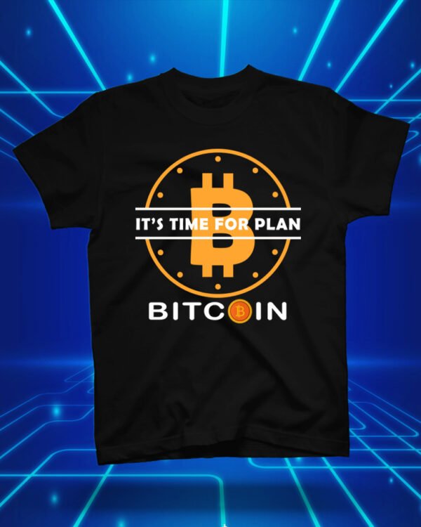 100 % Cotton Crypto Shirt "Plan B" Black - Large